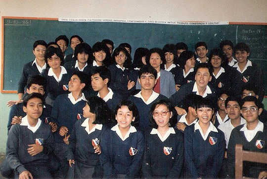 Estudiando en el Pabellón Confucio